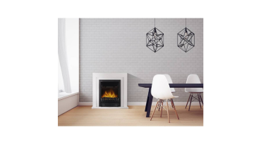 Каминокомплект:Очаг Electrolux EFP/P-1020LS, портал Simple Classic белый мрамор